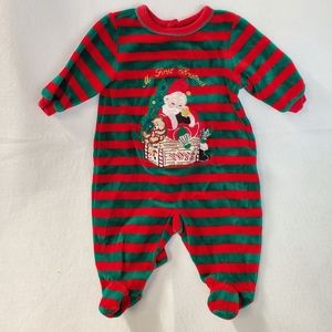 Baby's First Christmas One Piece w/Santa 3mo.